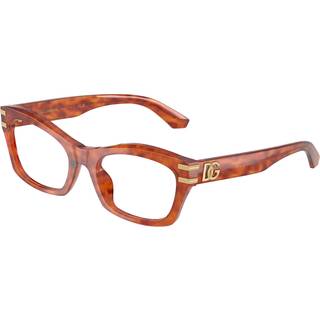 Dolce & Gabbana Kvinde DG3420 3452 Optiske stel Acetat Brun Transparent Sommerfugl Normal