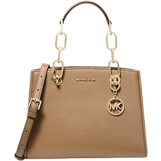 MK Cynthia Small Leather Satchel - Natural - Michael Kors - ONE SIZE