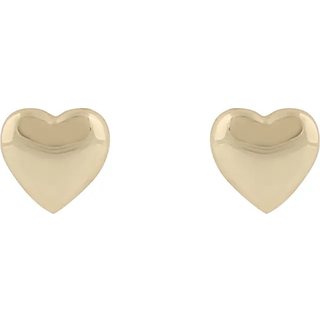 Snö Of Sweden Brooklyn Heart Earring Plain Gold Onesize