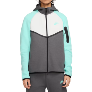 Nike Sportswear Tech Windrunner-fleecehættetrøje med fuld lynlås til mænd - grå - XXL