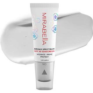 Mirabella Face Primer med SPF- Broad Spectrum SPF 30 Hydrating SPF Moisturizer Face Primer & Anti-Aging Formel med Hyaluronsyre & Antioxidanter -