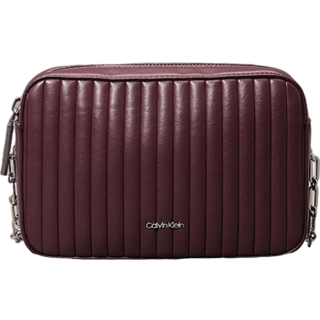 Quilted Crossbody Bag - Purple - One Size