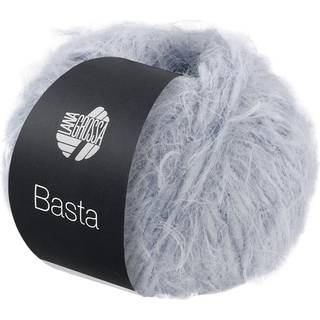 Lana Grossa Basta 04 Sølvgrå Indhold: 50% ren, ny merinould, 50% polyamid Vægt/Længde: 50 g = ca. 100 meter Anbefalede pinde: 6 mm Strikkefasthed: 10 x 10 cm = 15 m x 20 p Vask:Håndvask / Tørres fladt.