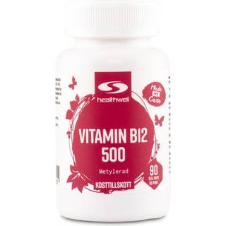 Healthwell Vitamin B12 500 Methyleret, 90 kapsler
