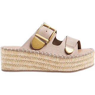 River Island River Island Brown Backless Wedge Sandals