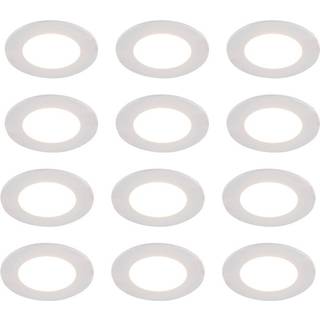 Sæt med 12 indbyggede spots hvide inkl. Dim-to-Warm LED 7W IP65 - Blanca