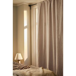MELANIE mørklægningsgardin hør 1 længde - Beige