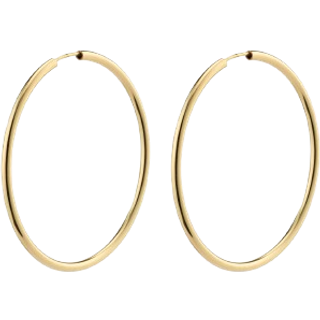April Medium Øreringe, Gold Plated