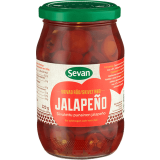 Sevan Røde Jalapeños 320g