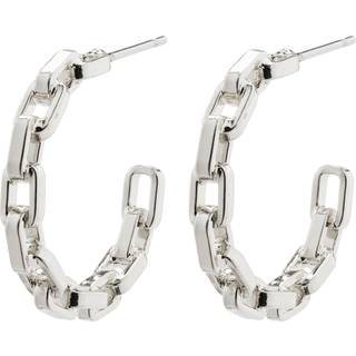 Pilgrim EIRA cable chain hoop øreringe sølvbelagt