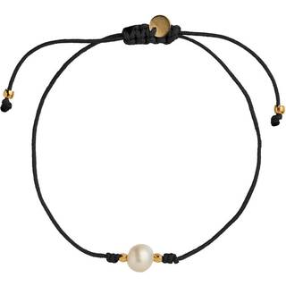 Big Pearl Berrie Forgyldt Sølv Armbånd fra Stine A med Nylon Tråd