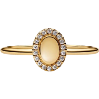 Pandora 163800C01 Damenring Oval Goldfarben