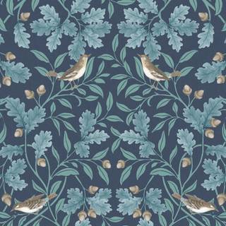 Royal Horticultural Society Wallpaper Woodland Songbirds 100304OL