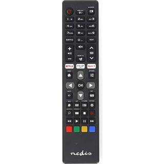 Nedis - Erstatnings Fjernbetjening | Egnet til: Philips | Forprogrammeret | 1 Enhed | Amazon Prime / Netflix-knap / Rakuten TV Button / Smart hub-knap | Infrarød | Sort - TVRC45PHBK