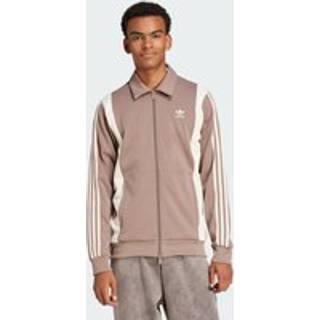Adicolor Panel træningsjakke - Wonder White / Trace Brown - S