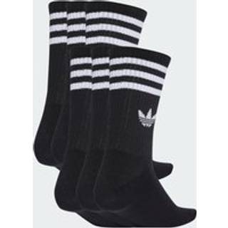 3-Stripes Crew sokker, 6 par - Black - 43-45