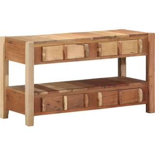 Tv-Skab Med Skuffe Brun 83 X 33 X 46 Cm Massivt Genbrugstræ