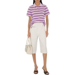 Burberry Icon Stripe cotton polo shirt - purple - XS