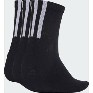 Quarter 3 Back Stripes sokker, 3 par - Black / Black / Black - 43-45