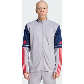 Squadra 25 træningsjakke - Glory Grey / Team Navy Blue 2 / Pure Ruby - M