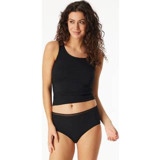 Schiesser 3-pak Modern Lace Rio Midi Brief - Black - 46