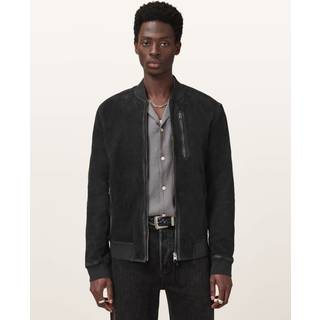 All Saints AllSaints Black Kemble Suede Bomber Jacket