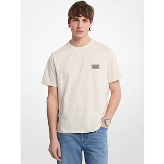 MK Graphic Logo Cotton T-Shirt - Natural - Michael Kors