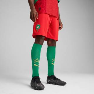 Men&#39;s Puma Morocco 2025 Shorts, Red, Size XL, Clothing - Archive Green - XL