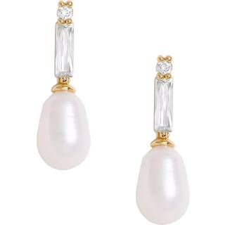 Jon Richard Jon Richard Silver Semi Precious Cubic Zirconia Drop Earrings