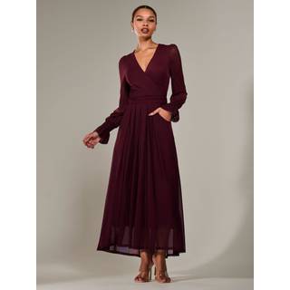 Jolie Moi Long Sleeve Mesh Maxi DressEU 44 (UK 16)