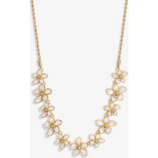 Jon Richard Jon Richard Gold Tone Mother Of Pearl Floral Necklace