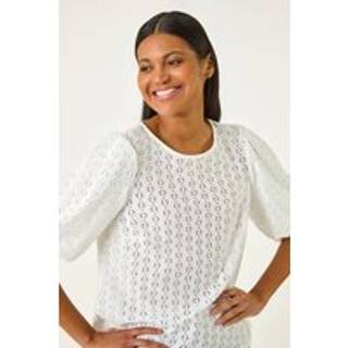 Roman Roman Broderi Pufærme Top