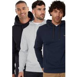 Threadbare Threadbare Black/Grey/Navy Hoodies 3 Pack