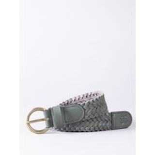 Lakeland Leather Lakeland Leather Green Stone Waverton Woven Belt