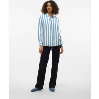 VERO MODA VERO MODA Blue Button Up Loose Summer Shirt