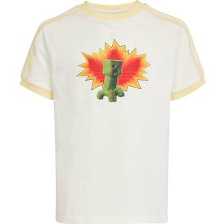 adidas Originals x Minecraft Graphic T-shirt - Off White / Almost Yellow - 152