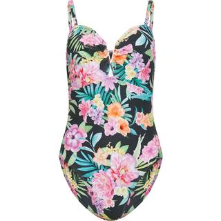 M & Co M & Co Tropical Blomster Bandeau Badedragt