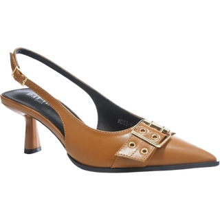 Nicolette dame slingback stiletter HD53-1 - Camel - 41