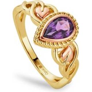 Royal Clogau® 9ct Solid Gold Delphinium Ring with Amethyst
