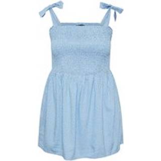 Yours Curve Yours Curve Blue Shirred Cami