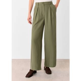 Whistles Whistles Green Lottie Pinstripe Trousers