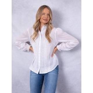 Lakeland Clothing Lakeland Clothing Prairie Long Sleeve 100% Cotton White Blouse