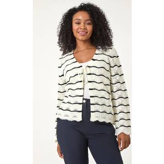 Roman Petite Stribet Strikket Slips CardiganEU 46 (UK 18)