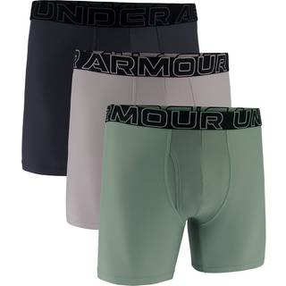 Under Armour Performance Tech™ Men's 6" 3-Pack Boxerjock® Gray Dawn / Silica Green / Downpour Gray L