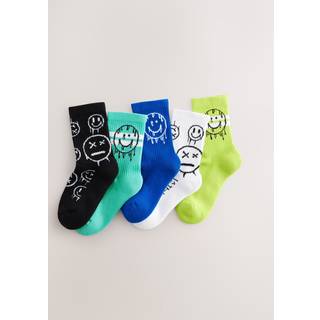 Next Polstret Fodseng Bomuld Rich Ribbet Tipped Sokker 5 Pakke