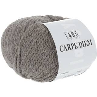 Lang Yarns Carpe Diem 0396 Indhold: 70% Extrafine ny merinould, 30% alpaca Vægt/længde: 50 g = 90 meter Anbefalede pinde: 6 mm Strikkefasthed: 10 x 10 cm = 16 m x 22 p Vask: Maskinvask 30 °c / Tåler ikke tørretumbling.
