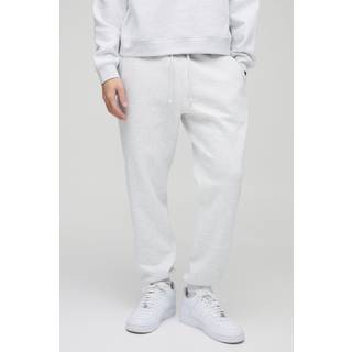 Mens Grey Marl 330GSM Regular Fit Basic Jogger