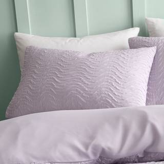 Catherine Lansfield Catherine Lansfield Lilac Heatset Wave Duvet Cover Set