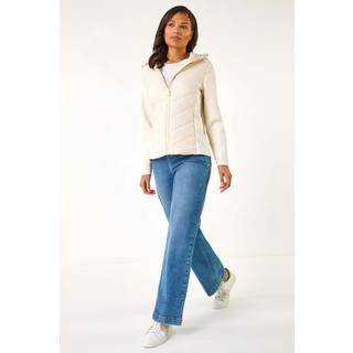 Roman Roman Natural Contrast Hooded Padded Jacket