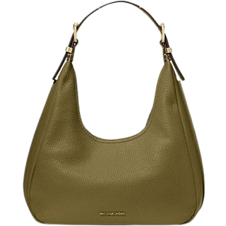 MK Nolita Small Pebbled Leather Hobo Shoulder Bag - Green - Michael Kors - ONE SIZE